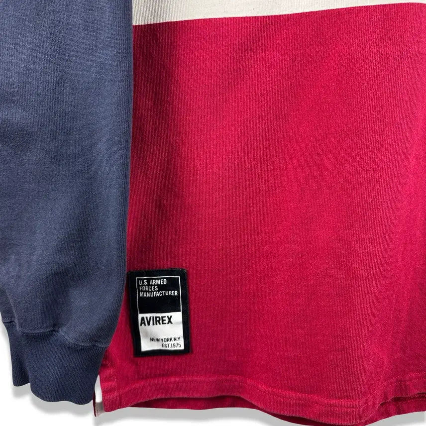 [BUNJANG] Avirex Arch Logo Rugby Shirt / 아비렉스 아치로고 럭비셔츠3147