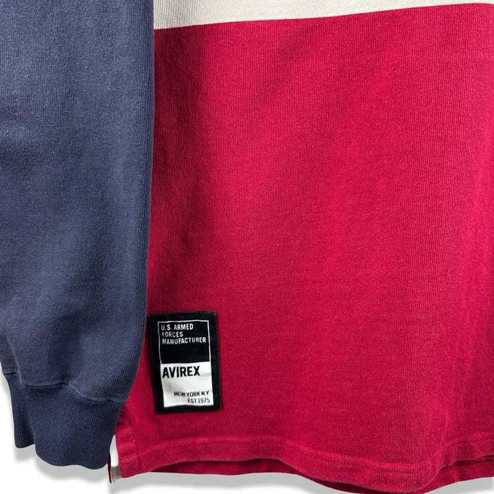 [BUNJANG] Avirex Arch Logo Rugby Shirt / 아비렉스 아치로고 럭비셔츠3147