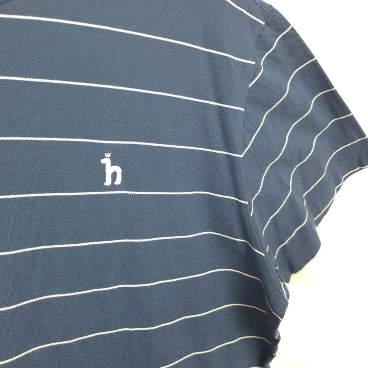 [SOLD OUT] 남2XL-3XL  헤지스 스트라이프 자수 패치 반팔티
