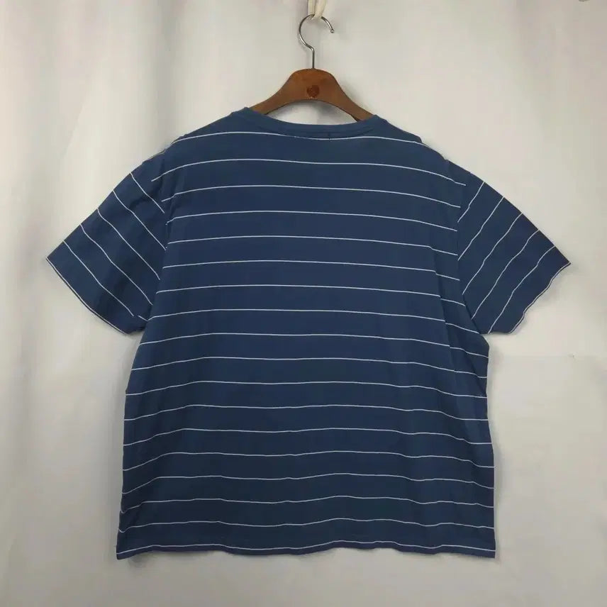 [SOLD OUT] 남2XL-3XL  헤지스 스트라이프 자수 패치 반팔티