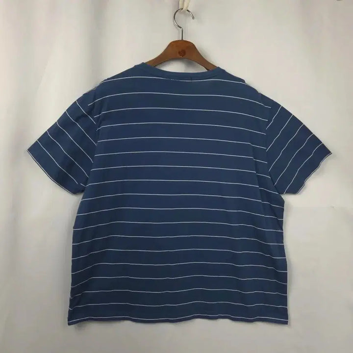 [SOLD OUT] 남2XL-3XL  헤지스 스트라이프 자수 패치 반팔티