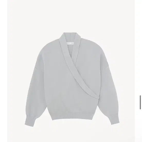 [BUNJANG] Moondal Shawl Collar Knit Top - Gray / 문달 숄 카라 탑 니트 그레이