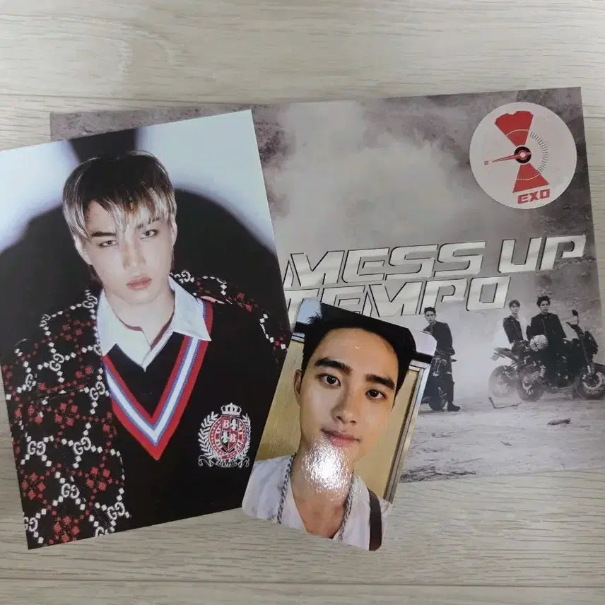 [BUNJANG] EXO Tempo Kai &amp; D.O. Photocard Set / 엑소 템포 앨범 카이 엽서 &amp; 디오 포카