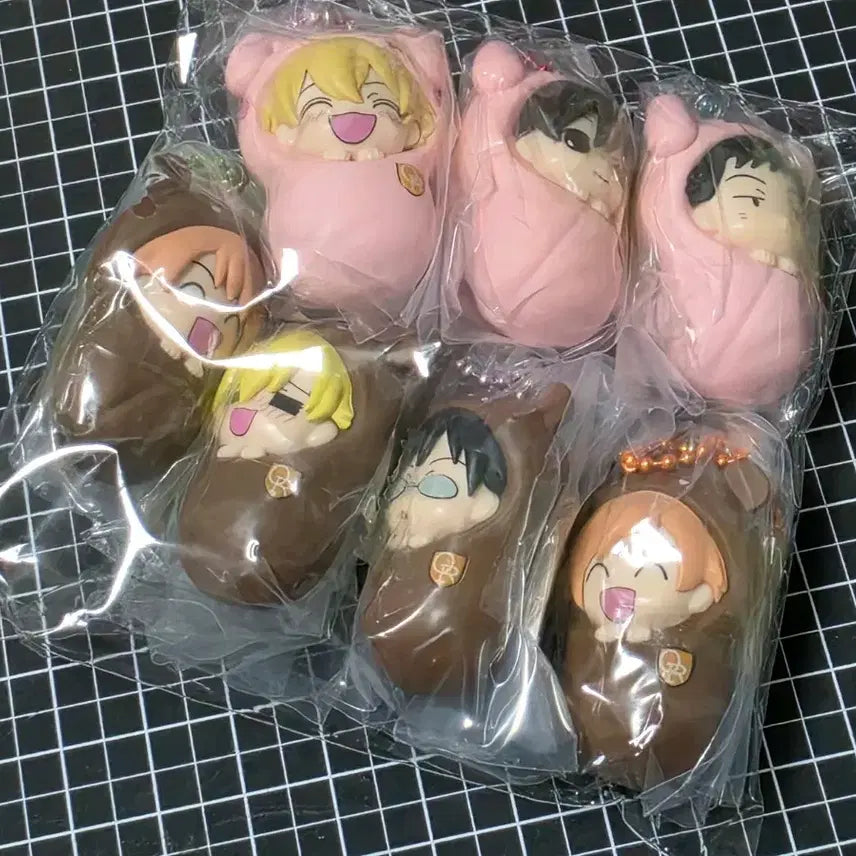 [SOLD OUT] [7종일괄/새상품] 오란고교 포대기 오쿠루미 가챠 키링 풀세트