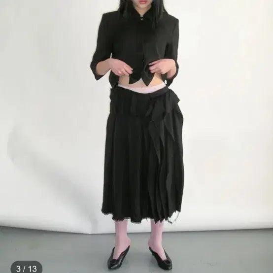 [SOLD OUT] 에옹쓰 eonts offbeat skirt black 2025