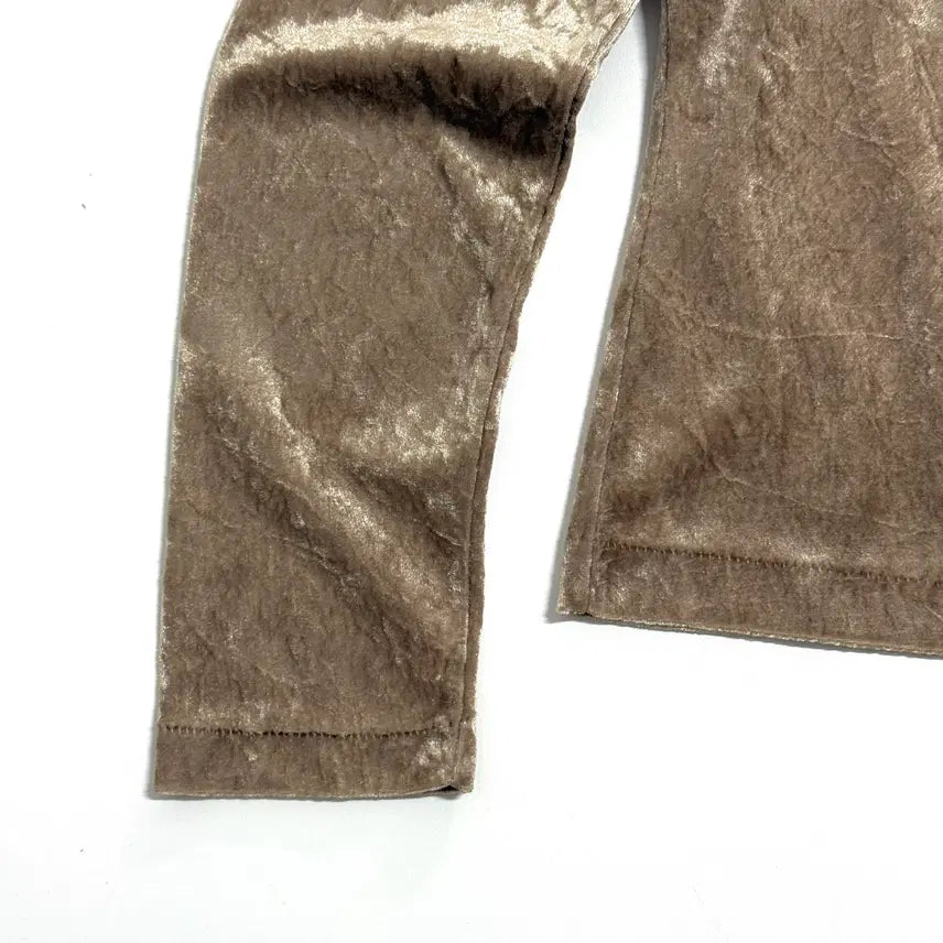 [BUNJANG] MATCH&amp;MORE Velour V-Neck Long Sleeve T-shirt / MATCH&amp;MORE 벨루어 브이넥 긴팔 티셔츠