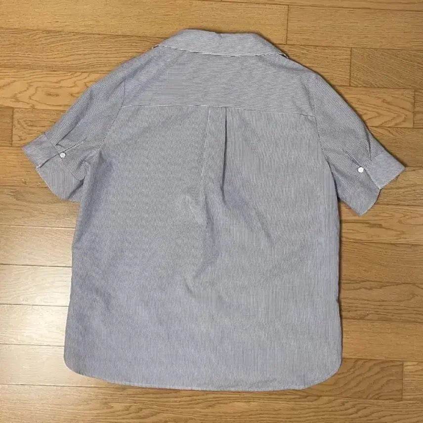 [BUNJANG] Kenneth Lady Striped Short Sleeve Blouse / 66 / 케네스레이디 스트라이프 반팔 블라우스