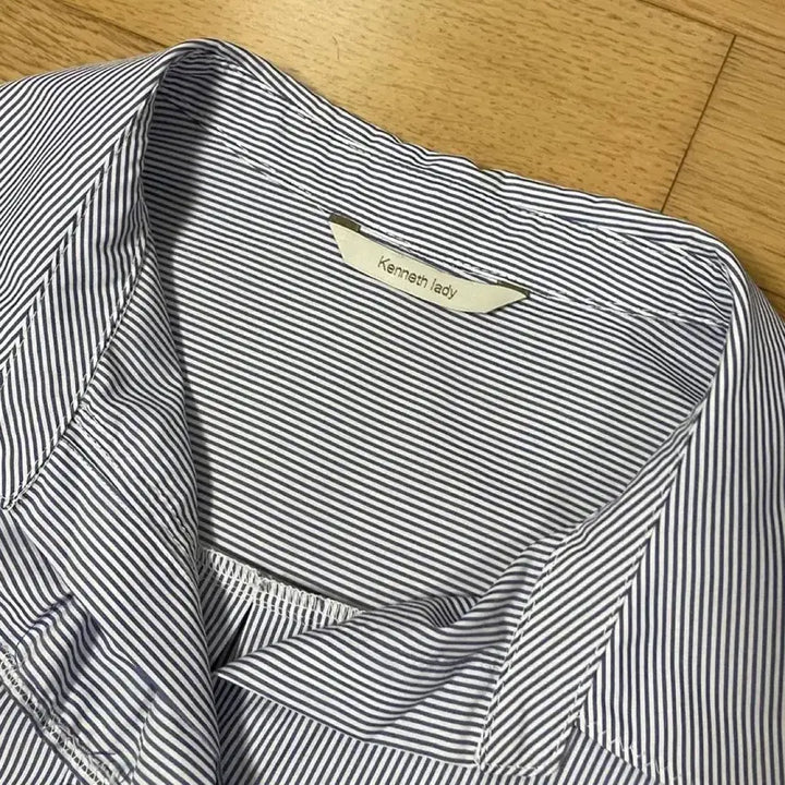 [BUNJANG] Kenneth Lady Striped Short Sleeve Blouse / 66 / 케네스레이디 스트라이프 반팔 블라우스