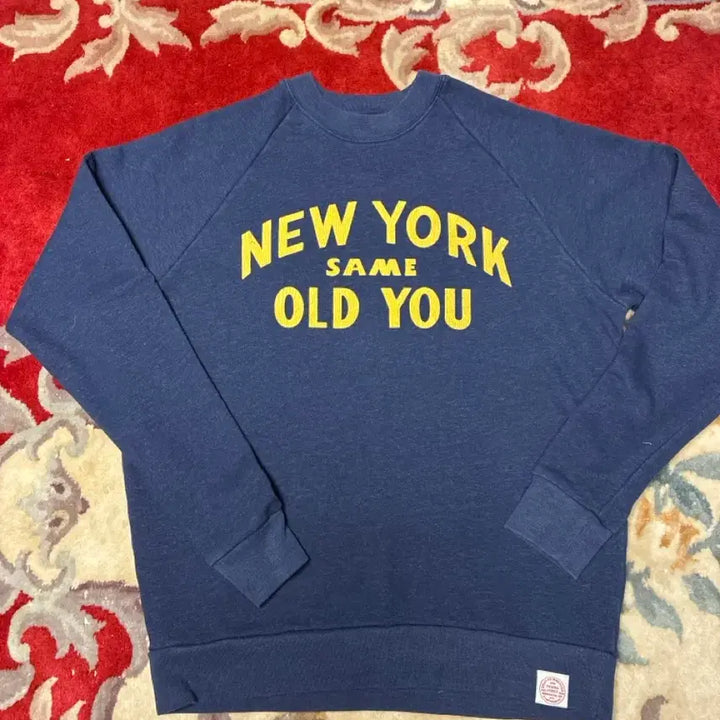 [BUNJANG] Deus Ex Machina Navy Crewneck Sweatshirt / Deus Ex Machina 뉴욕 맨투맨 네이비