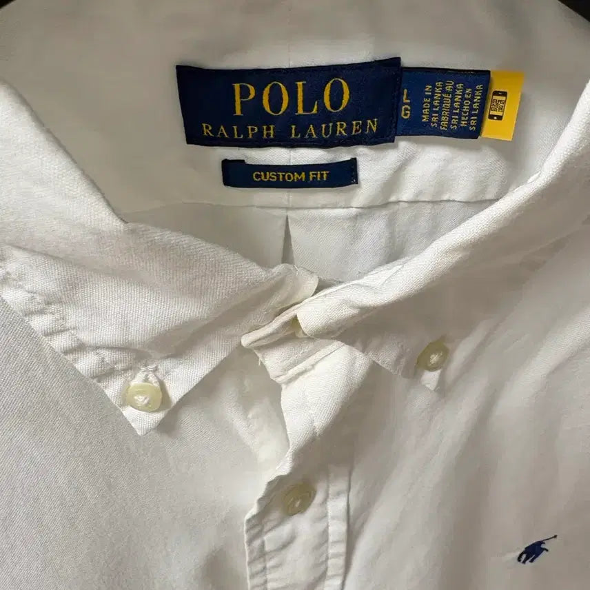 [SOLD OUT] 폴로 랄프로렌 커스텀핏 스트레치 옥스포드 셔츠 (WHITE) L