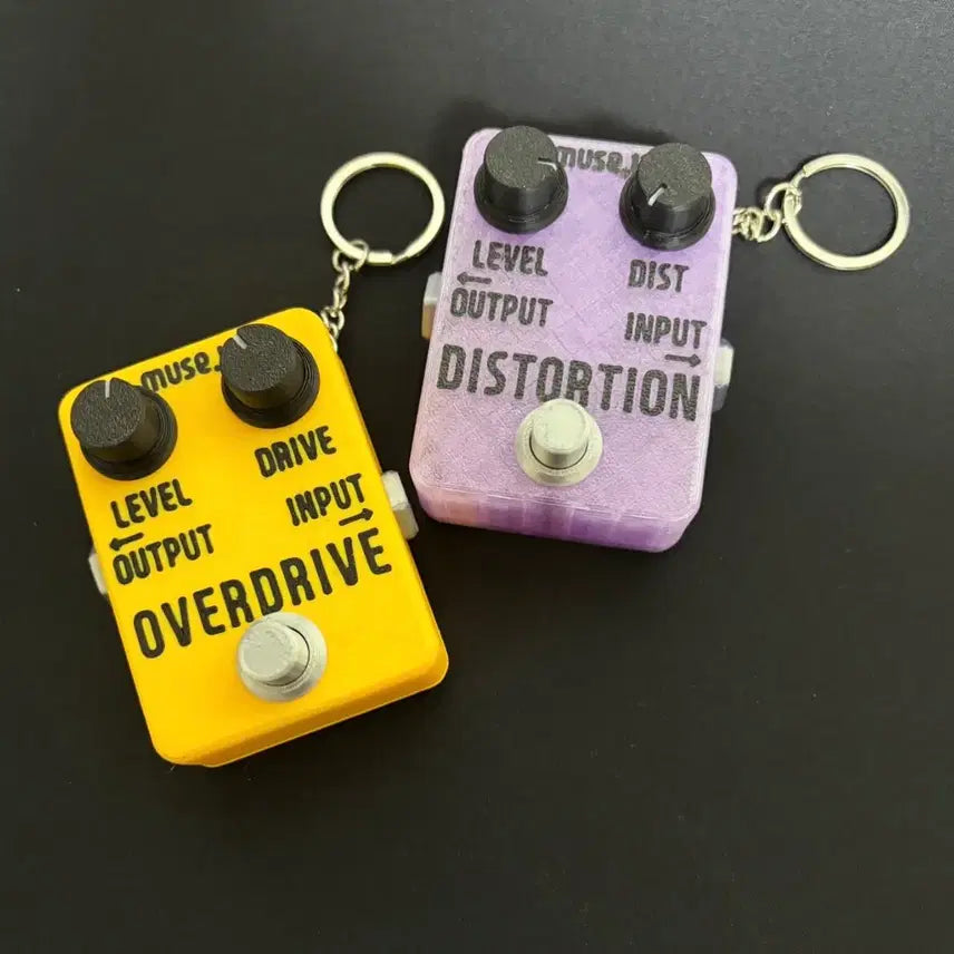 [SOLD OUT] Muse y 기타 이펙터 키링 디스토션 + 오버드라이브