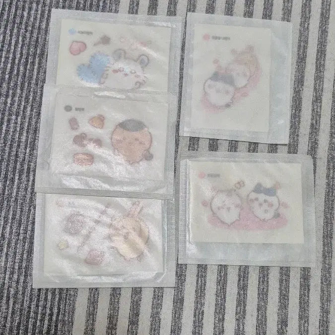 [SOLD OUT] 치이카와 먼작귀 베이글칩 빅띠부씰 5개 일괄