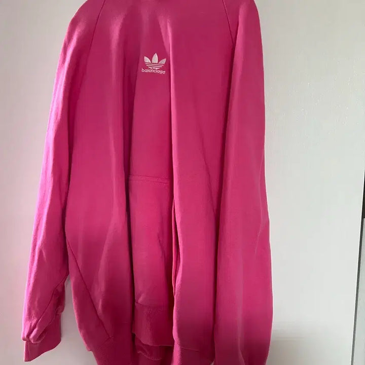 [BUNJANG] Adidas Balenciaga Hot Pink Hoodie / 아디다스 발렌 후드