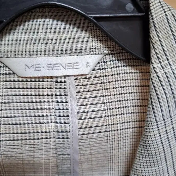 [BUNJANG] ME:SENSE Linen Check Double Jacket / ME:SENSE 린넨 체크 더블 자켓