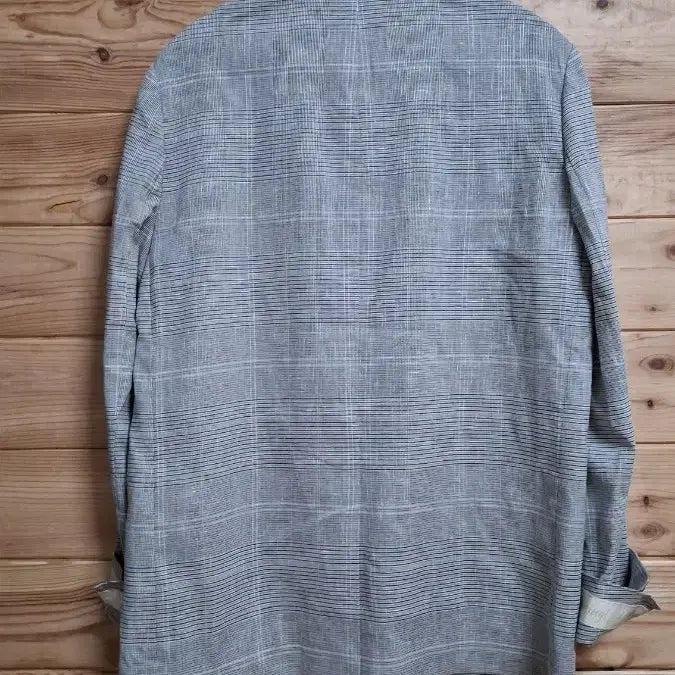 [BUNJANG] ME:SENSE Linen Check Double Jacket / ME:SENSE 린넨 체크 더블 자켓