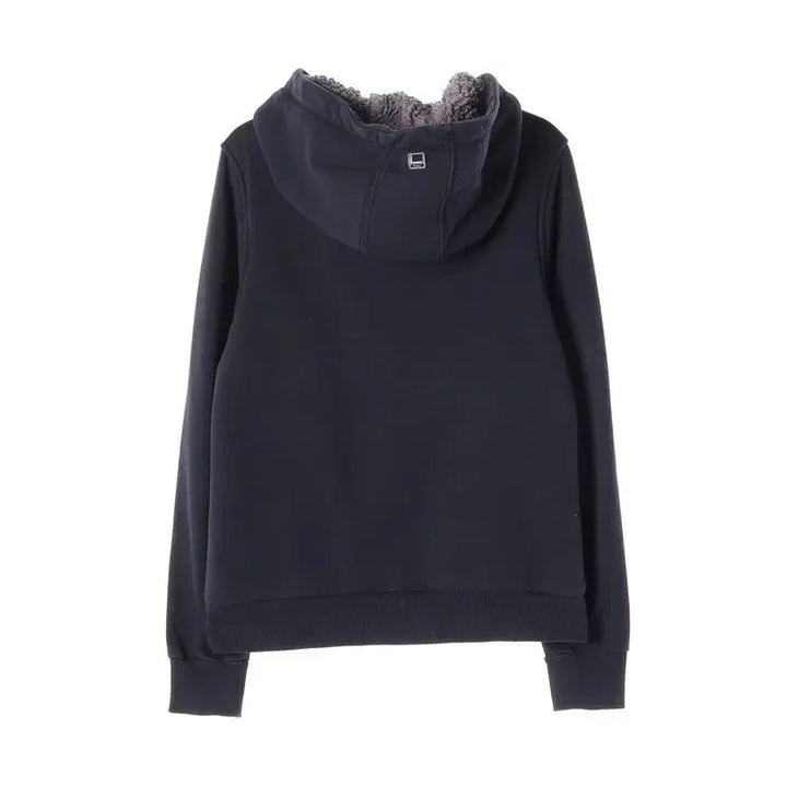 [BUNJANG] FUBU Navy Boa-Lined Hoodie Zip-Up (S) / FUBU 네이비 보아털 안감 후드 집업 S
