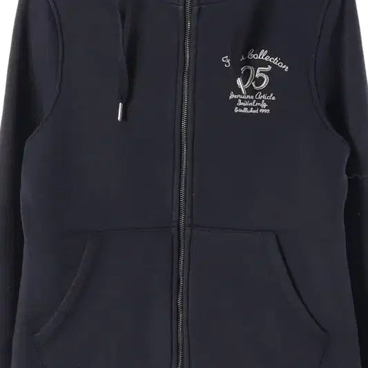 [BUNJANG] FUBU Navy Boa-Lined Hoodie Zip-Up (S) / FUBU 네이비 보아털 안감 후드 집업 S