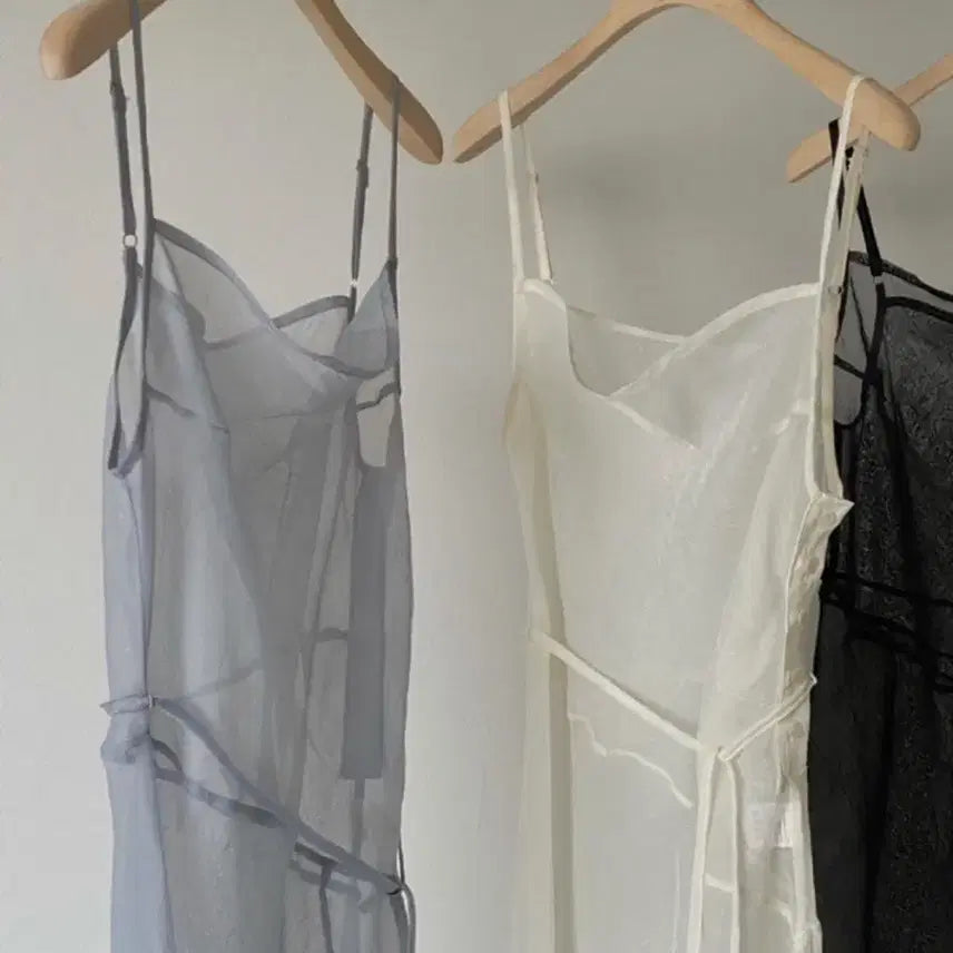 [BUNJANG] Basket Layered See-through Dress / 고퀄 도매택 basket 바스켓 시스루 레이어드 원피스 소라그레이