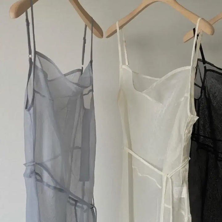 [BUNJANG] Basket Layered See-through Dress / 고퀄 도매택 basket 바스켓 시스루 레이어드 원피스 소라그레이