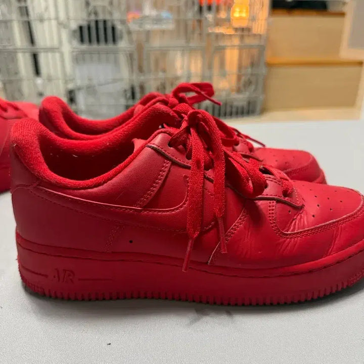 [BUNJANG] Nike Air Force Triple Red Sneakers / 나이키 에어포스 트리플레드 240 (박스X)