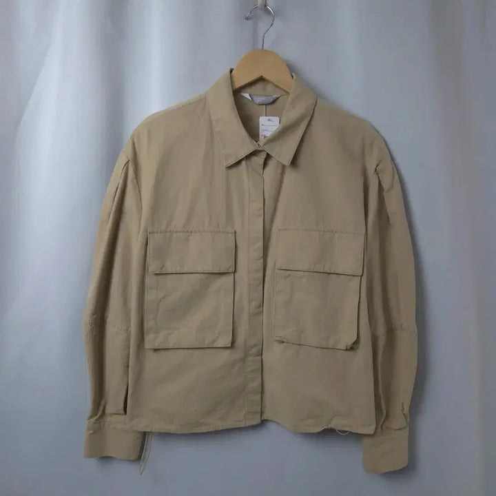 [BUNJANG] 8 Seconds Beige Collar Shirt Jacket / 여S 에잇세컨즈 베이지 카라 셔츠 자켓