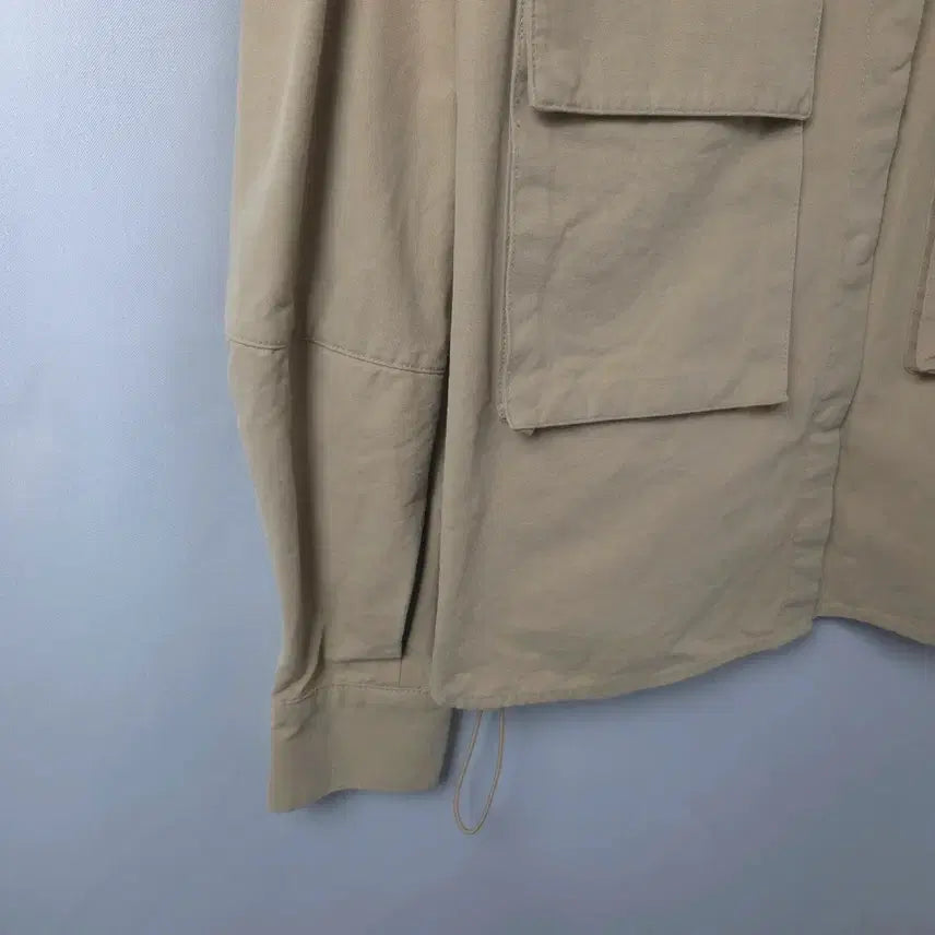 [BUNJANG] 8 Seconds Beige Collar Shirt Jacket / 여S 에잇세컨즈 베이지 카라 셔츠 자켓
