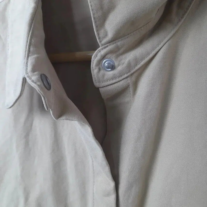 [BUNJANG] 8 Seconds Beige Collar Shirt Jacket / 여S 에잇세컨즈 베이지 카라 셔츠 자켓