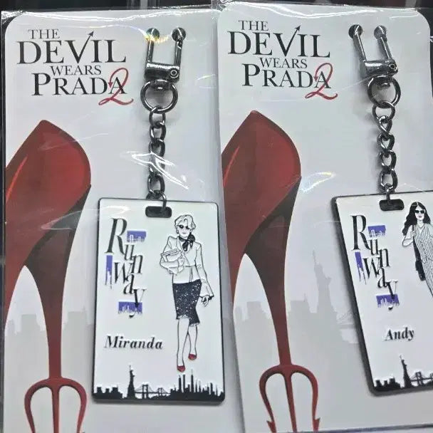 [BUNJANG] The Devil Wears Prada Keyring &amp; ID Card Set / 미개봉)악마는 프라다를 입는다 키링&amp;사원증