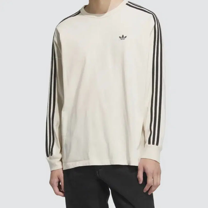 [BUNJANG] Adidas Long Sleeve T-shirt M Wonder White / 아디다스 긴팔 티 M 원더화이트 / JV9280