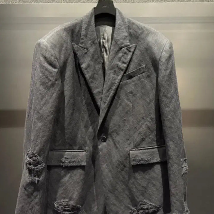 [BUNJANG] Juun.J 23FW Distressed Blazer 46 Size / 준지 23fw 디스 블레이저 46사이즈