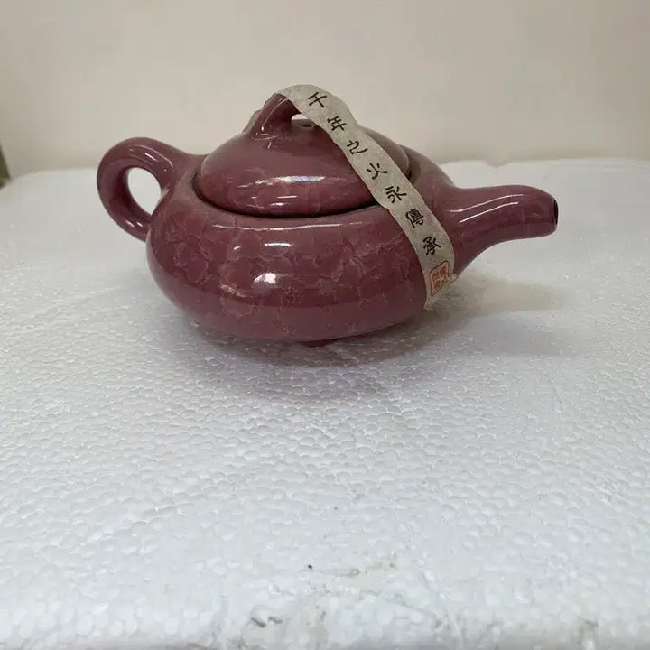 [SOLD OUT] 빙열의 분홍 주전자 도자기조형 / 요316