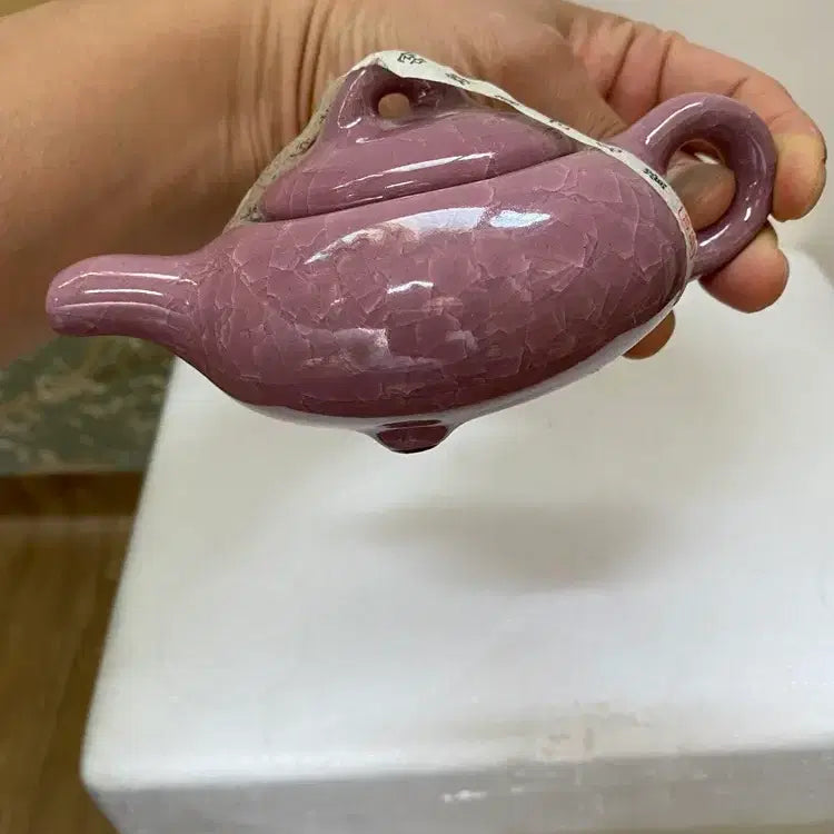 [SOLD OUT] 빙열의 분홍 주전자 도자기조형 / 요316