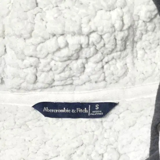 [BUNJANG] Abercrombie Fleece Lined Hoodie Charcoal S / 아베크롬비 기모 후드집업 차콜 S