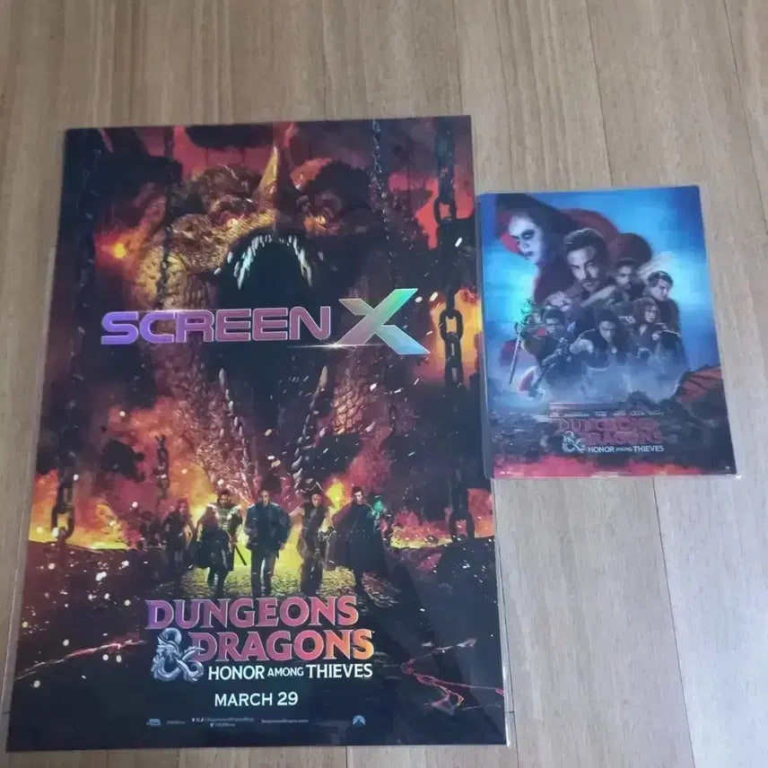 [BUNJANG] Dungeons &amp; Dragons IMAX 4DX ScreenX Art Card Movie Poster / 던전앤드래곤 아이맥스 4DX 포스터 스크린엑스 아트카드 민화 포스터 영화