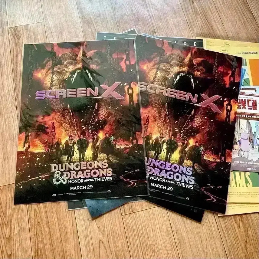 [BUNJANG] Dungeons &amp; Dragons IMAX 4DX ScreenX Art Card Movie Poster / 던전앤드래곤 아이맥스 4DX 포스터 스크린엑스 아트카드 민화 포스터 영화