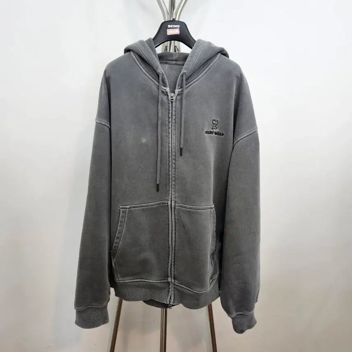 [SOLD OUT] 와키윌리 피그먼트 후드 집업 3XL