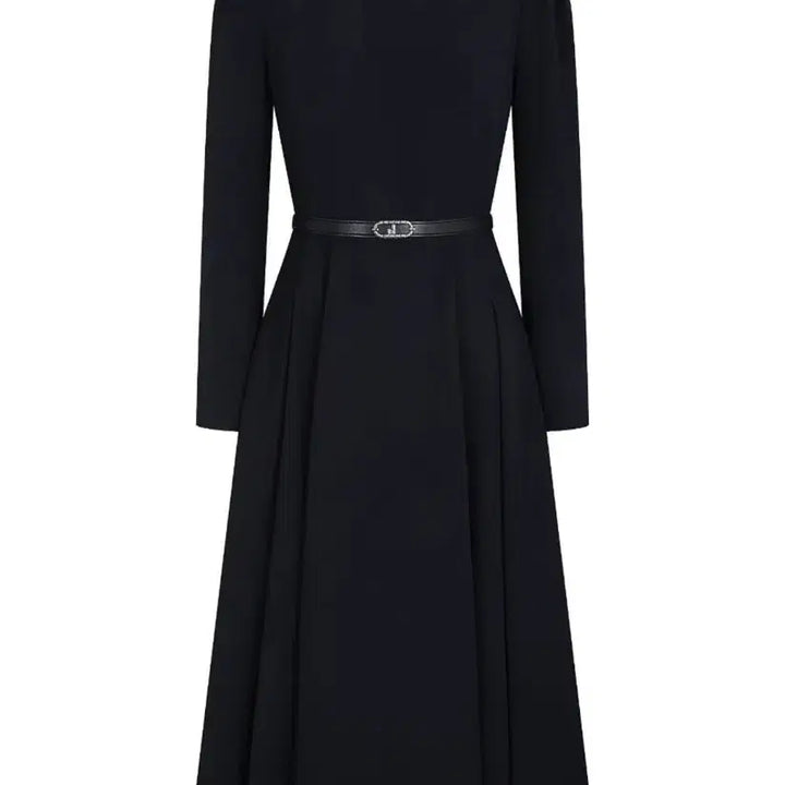 [BUNJANG] JJ JIGOTT Square Neck Puff Sleeve Dress / JJ지고트 원피스 다크네이비 55 하객룩 (새상품)