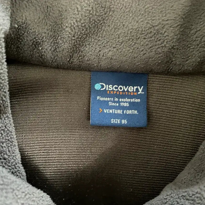 [BUNJANG] Discovery Fleece Zip-up Gray / 디스커버리 후리스 집업 그레이