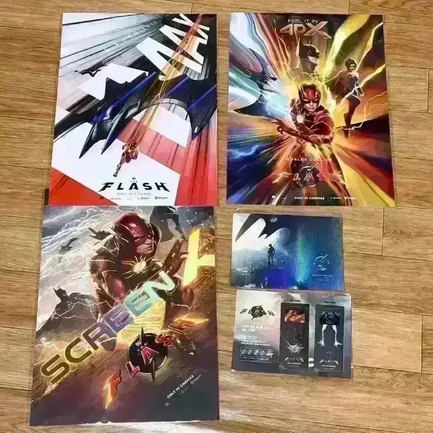 [BUNJANG] The Flash IMAX 4DX ScreenX Art Card Film Mark Bundle Set / 더 플래시 포스터 아이맥스 4dx 포디 스크린엑스 아트카드필름마크 펀코팝
