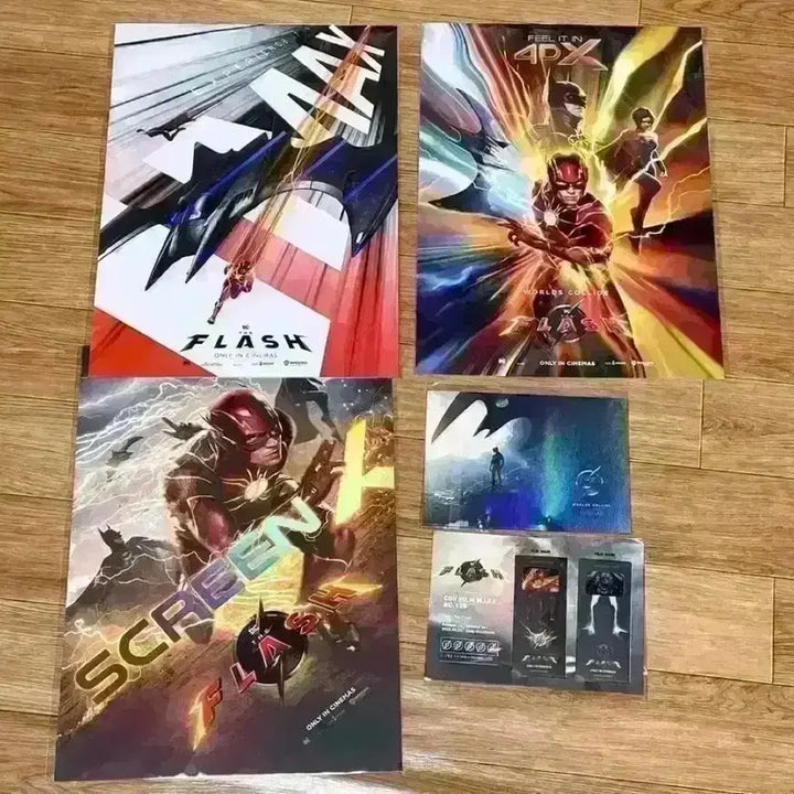 [BUNJANG] The Flash IMAX 4DX ScreenX Art Card Film Mark Bundle Set / 더 플래시 포스터 아이맥스 4dx 포디 스크린엑스 아트카드필름마크 펀코팝