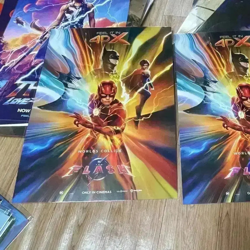 [BUNJANG] The Flash IMAX 4DX ScreenX Art Card Film Mark Bundle Set / 더 플래시 포스터 아이맥스 4dx 포디 스크린엑스 아트카드필름마크 펀코팝
