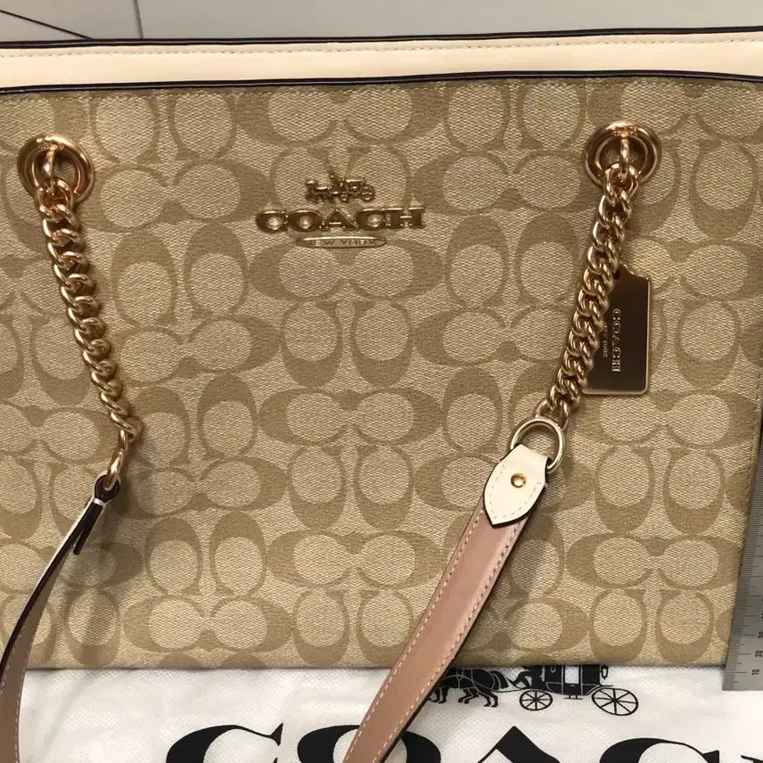 [BUNJANG] COACH Kami Chain Tote Bag / 코치 COACH 코치가방 체인 토트