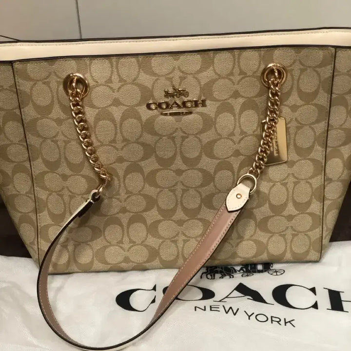 [BUNJANG] COACH Kami Chain Tote Bag / 코치 COACH 코치가방 체인 토트