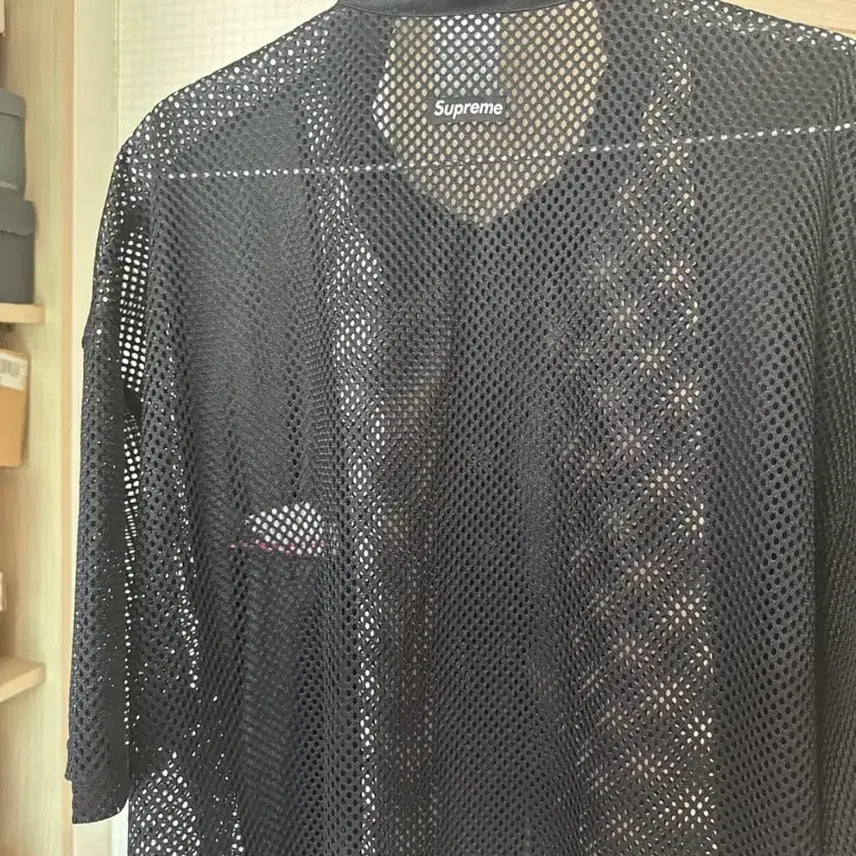 [SOLD OUT] 슈프림 나이키 메쉬 셔츠 블랙 XL
