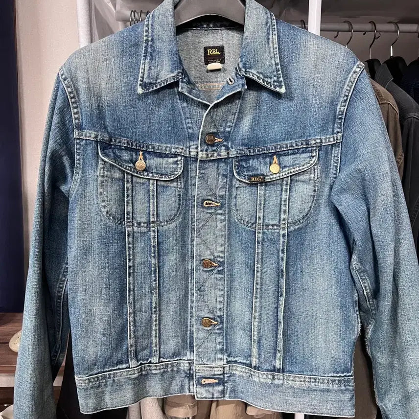 [SOLD OUT] 새상품급) Rrl 데님 자켓 m / lot 271 트러커 리랜드 더블알엘