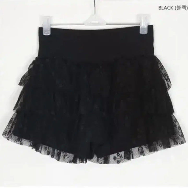 [BUNJANG] D.S.O.R Newd Vera Lace Ruffle Skirt (Black) / 딧소어 뉴드 베라 레이스 캉캉 스커트 (블랙)