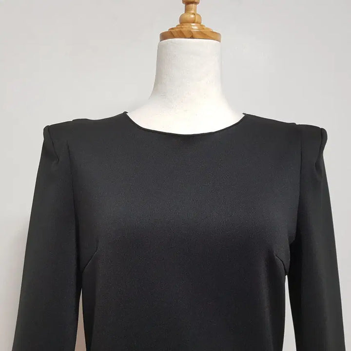 [BUNJANG] My Closet Black Unbalanced Blouse / 4851/라운드블라우스 여 free사이즈 블랙언발란스블라우스/내옷방