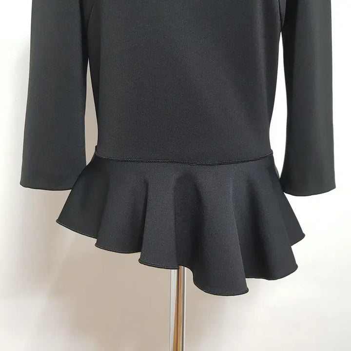 [BUNJANG] My Closet Black Unbalanced Blouse / 4851/라운드블라우스 여 free사이즈 블랙언발란스블라우스/내옷방