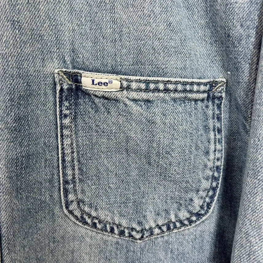 [BUNJANG] Lee Oversized Washed Denim Shirt / Lee 오버핏 워싱 데님 셔츠