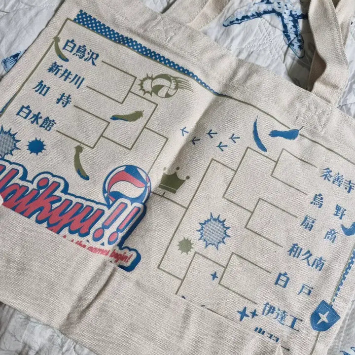 [BUNJANG] Haikyu!! Canvas Tote Bag / 하이큐!! 캔버스 가방 토트백